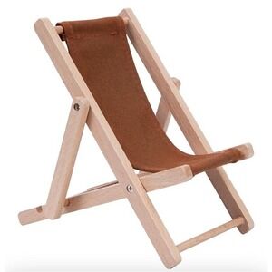 Mini Beach Chair Mobile Phone Holder Adjustable Stand Accessories Decor NEW